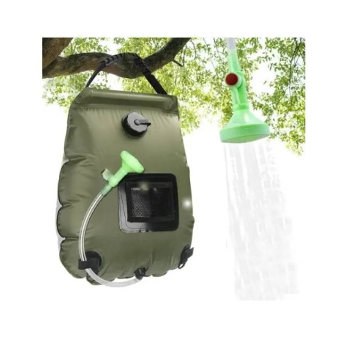 GENERICO - Bolsa Ducha Solar Portátil Camping Playa Aire Libre 20 Ltrs