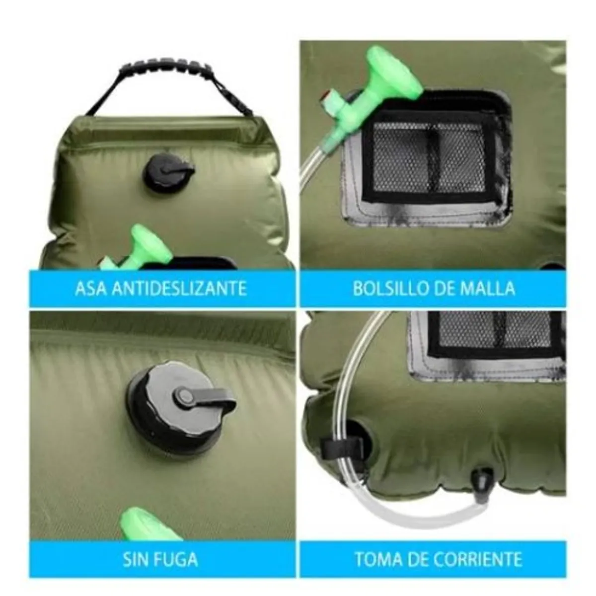GENERICO - Bolsa Ducha Solar Portátil Camping Playa Aire Libre 20 Ltrs