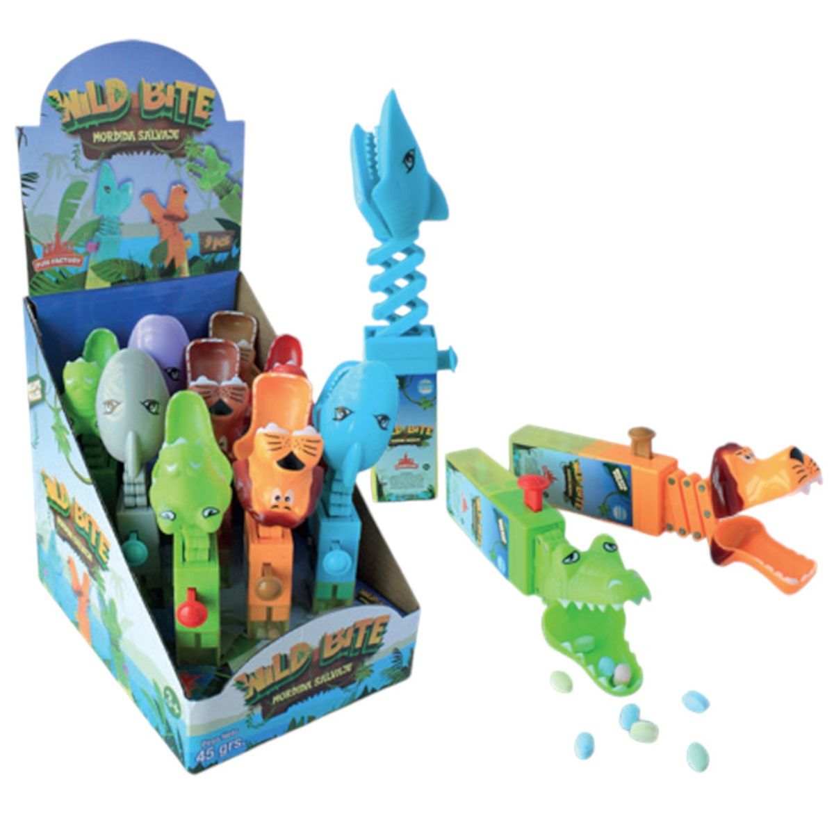 FUN FACTORY - Pack 9 Juguetes + Dulce Sorpresa Cumpleaños Mordida Salvaje FUN FACTORY