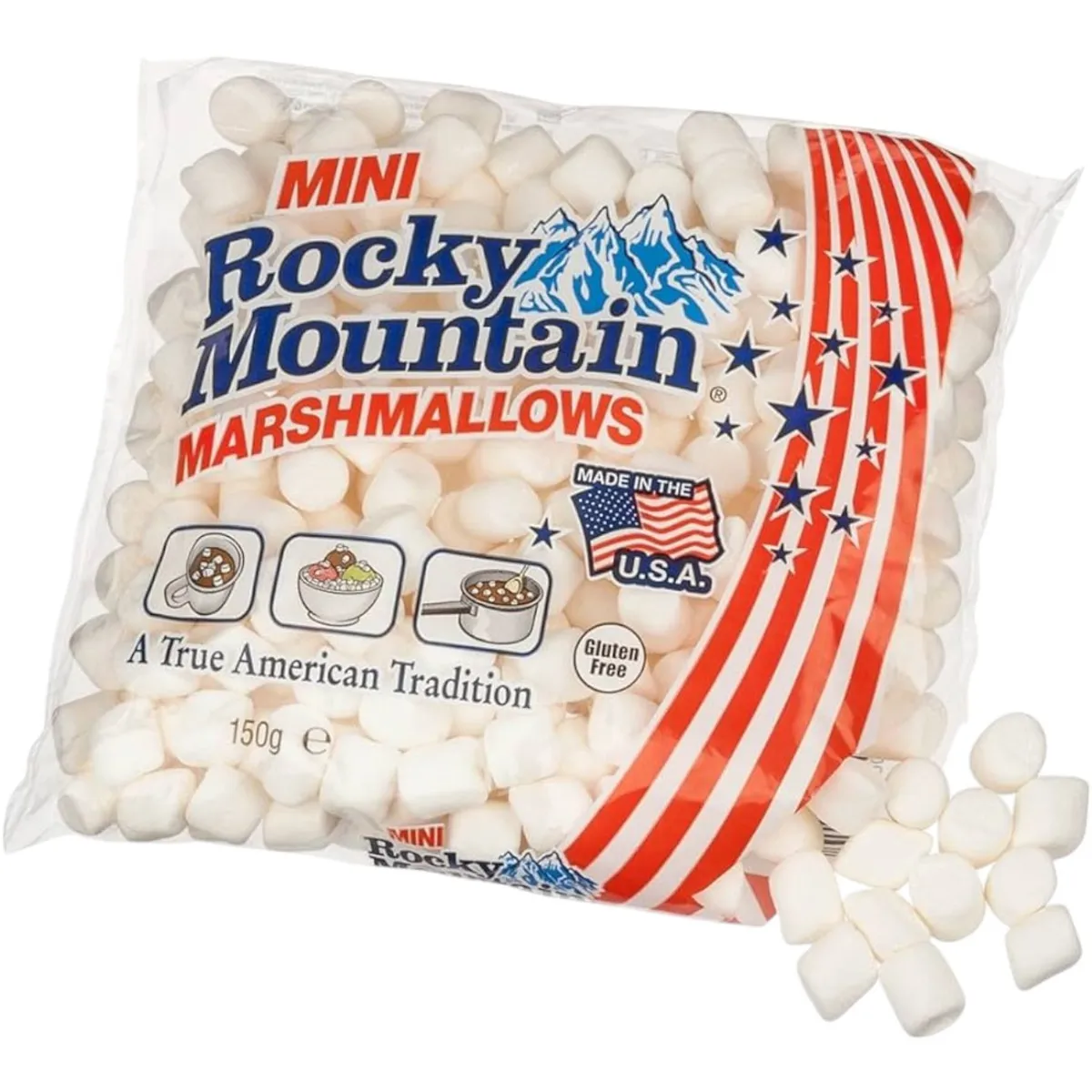 ROCKY MOUNTAIN - Mini Marshmallows Rocky Mountain Repostería 150g ROCKY MOUNTAIN