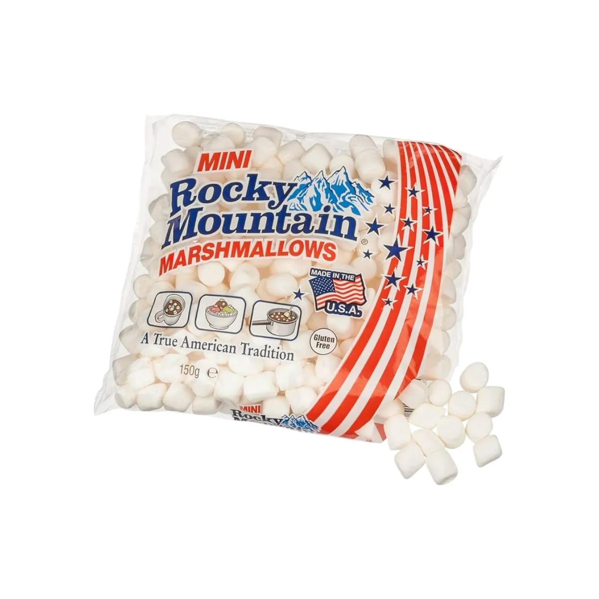 ROCKY MOUNTAIN - Mini Marshmallows Rocky Mountain Repostería 150g ROCKY MOUNTAIN