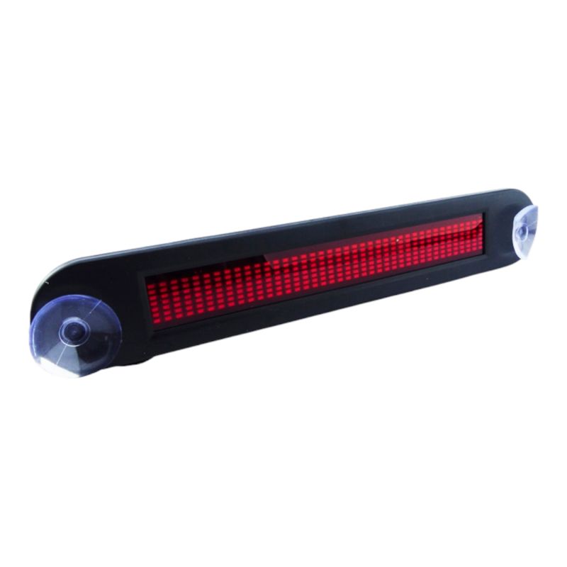 GENERICO - Letrero Programable LED 12Volt Para Auto Control Y Ventosas