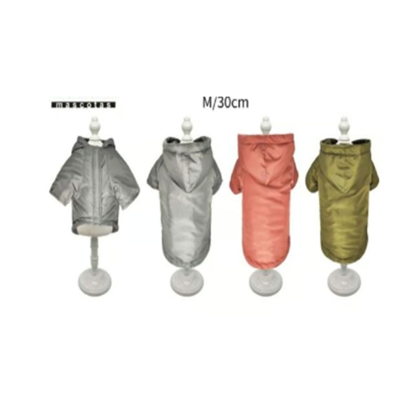 GENERICO - Ropa Para Perros Capucha Color Gris Talla M 30cm