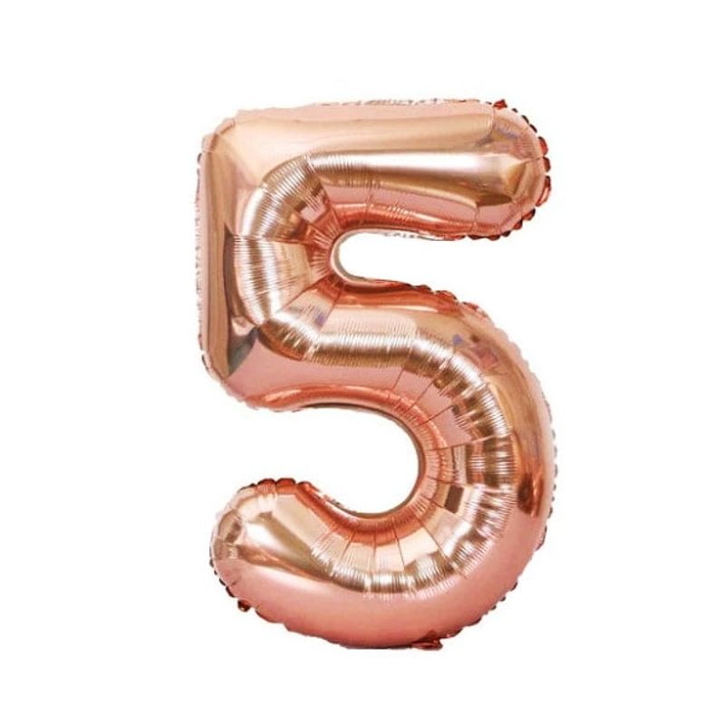 GENERICO - GLOBO METALICO 32 ROSE GOLD N 5