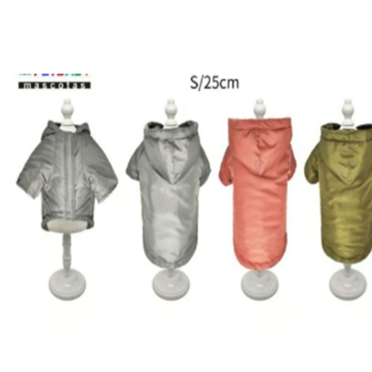 GENERICO - Ropa Para Perros Capucha Color Gris Talla S 25cm