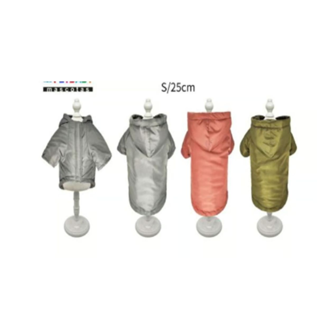 GENERICO - Ropa Para Perros Capucha Color Gris Talla S 25cm