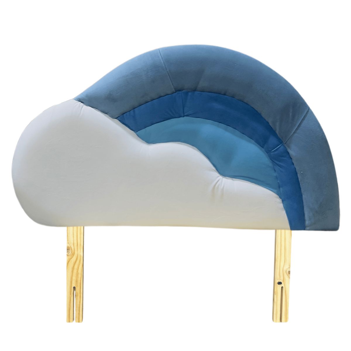 GENERICO - Respaldo 1 plazas acolchado diseño Nube  Muebles Rimar