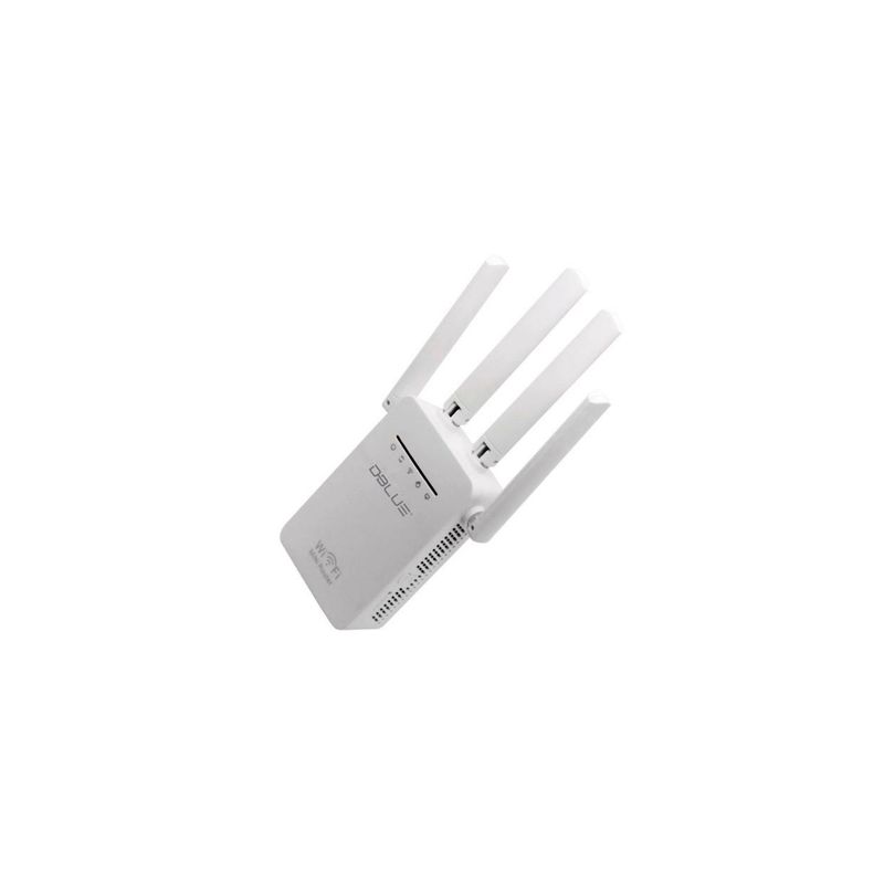 DBLUE - Repetidor Amplificador Señal Internet Wifi De 4 Antenas - SC