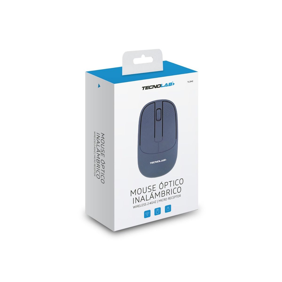 TECNOLAB - Mouse Inalámbrico Blanco 24ghz Usb - SC
