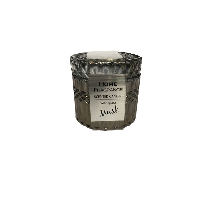 GENERICO - Vela Aromática Vidrio Tallado Aroma Musk