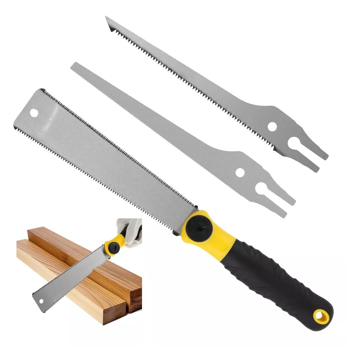 KUANGYE - Sierra Japonesa Serrucho Japones Carpinteria Doble Filo