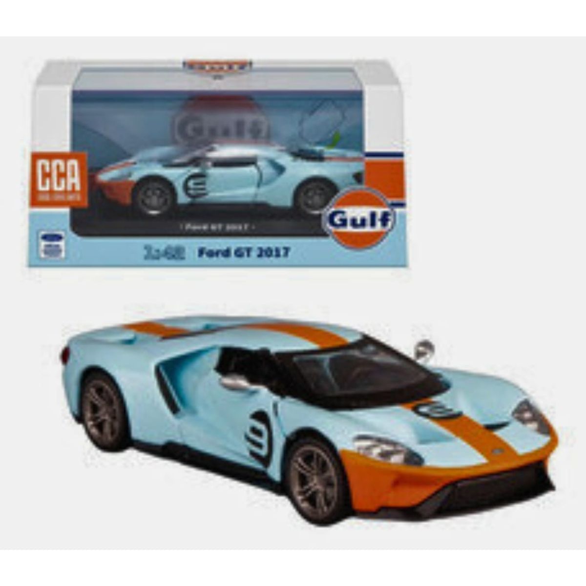 GENERICO - Autos Coleccion Ford GT 2017 GULF 1 :42 Color celeste