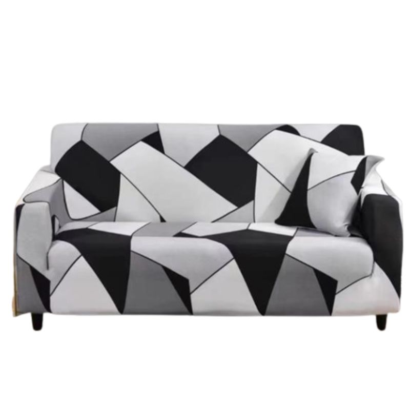 GENERICO - Funda cubre Sillon de tela LISA elasticada de 4 CUERPOS con DISEÑO