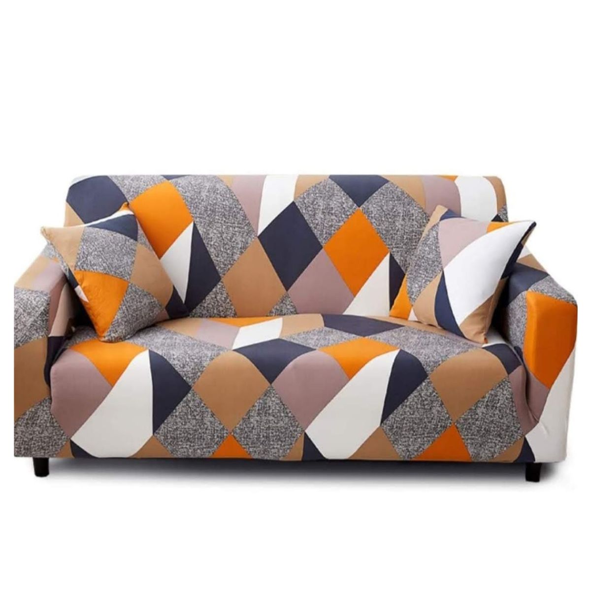 GENERICO - Funda cubre Sillon de 3 CUERPOS en tela LISA elasticada con DISEÑO