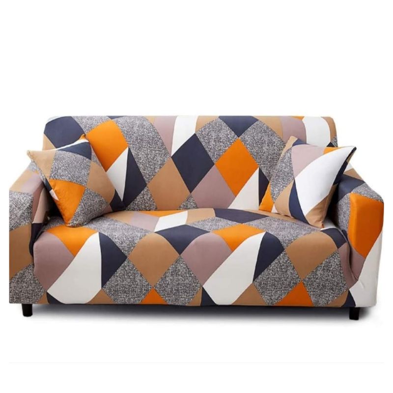 GENERICO - Funda cubre Sillon de 3 CUERPOS en tela LISA elasticada con DISEÑO