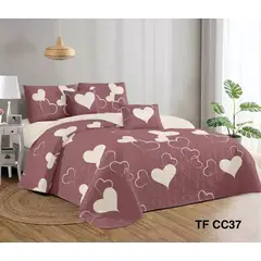 ANGELES DEL HOGAR - Cubre Cama de Verano Quilt 2 Plaza TFCC37