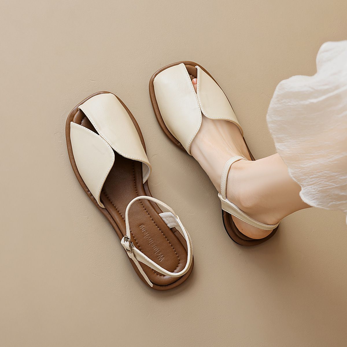 BLWOENS - Sandalias Mujer- Beige