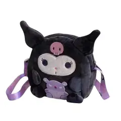 GENERICO - Mochila Cartera Similar Kuromi Lila Negra