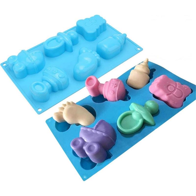 GENERICO - Moldes 6 Espacios Pack Mixto para Bebe