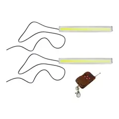 DRL LIGHTING - Luz LED COB Strobo X 2 Luces 17Cm Control Remoto 12 Volt
