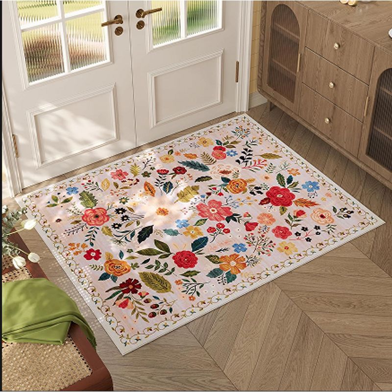 LUKOVEE - Alfombra De Boho Lavable Antideslizantes Vintage 60x90 Cm