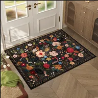 Alfombra De Boho Lavable Antideslizantes Vintage 60x90 Cm