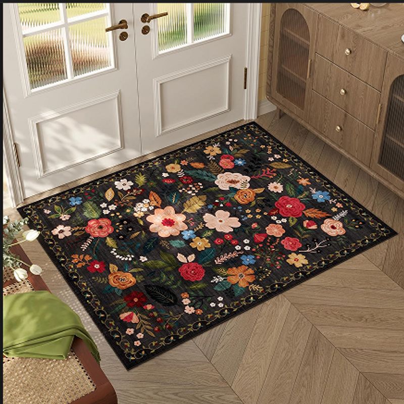 LUKOVEE - Alfombra De Boho Lavable Antideslizantes Vintage 60x90 Cm
