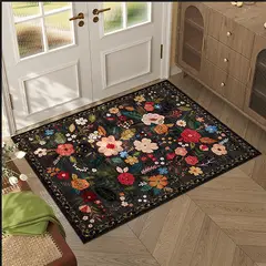 LUKOVEE - Alfombra De Boho Lavable Antideslizantes Vintage 60x90 Cm