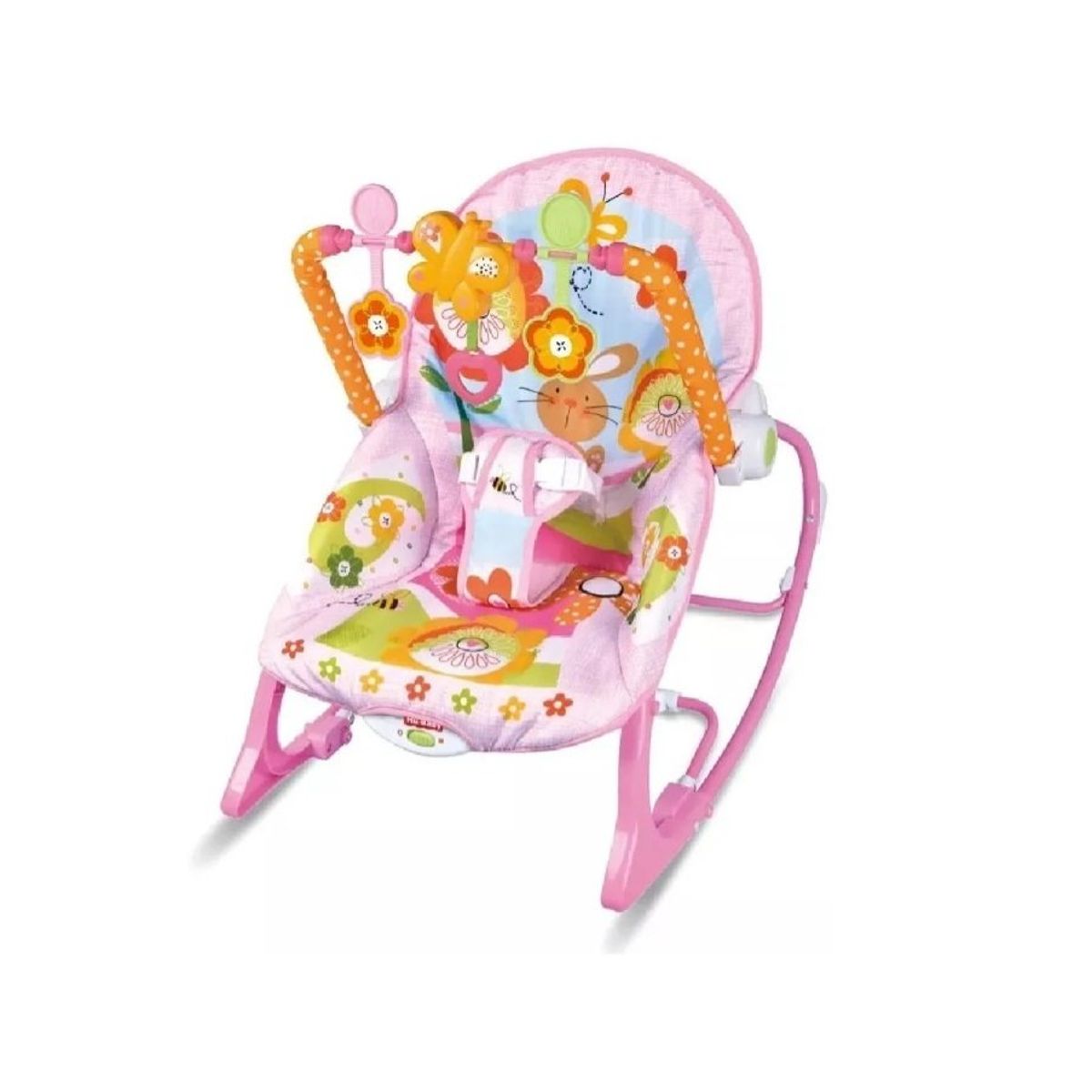 GENERICO - Silla Mecedora Musical Para Bebe 3 En 1 Pink