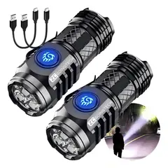 GENERICO - Linterna Led Recargable Zoom Alcance +700m