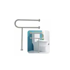 GENERICO - Barra De Muro Piso Para Discapacitados Acero Inoxidable Gris