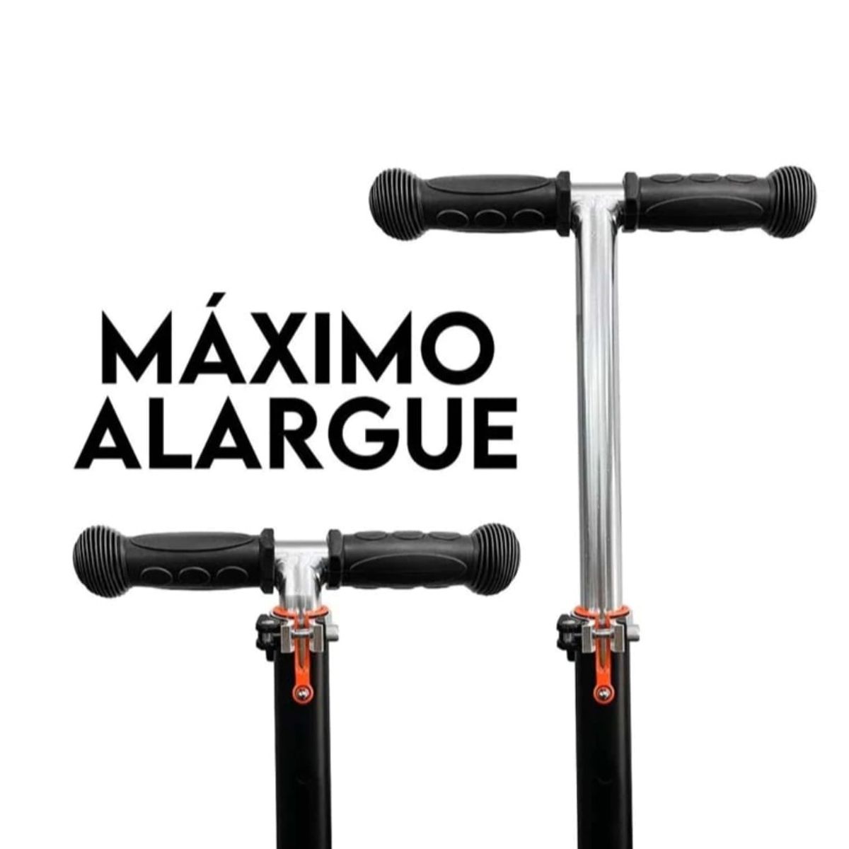 GENERICO - Scooter Monopatín Infantil Negro con Calaveras D21