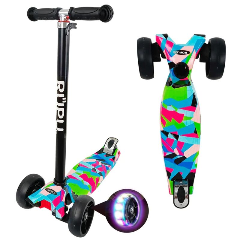 GENERICO - Scooter Monopatín Infantil Diseño de Scootart Wave D19