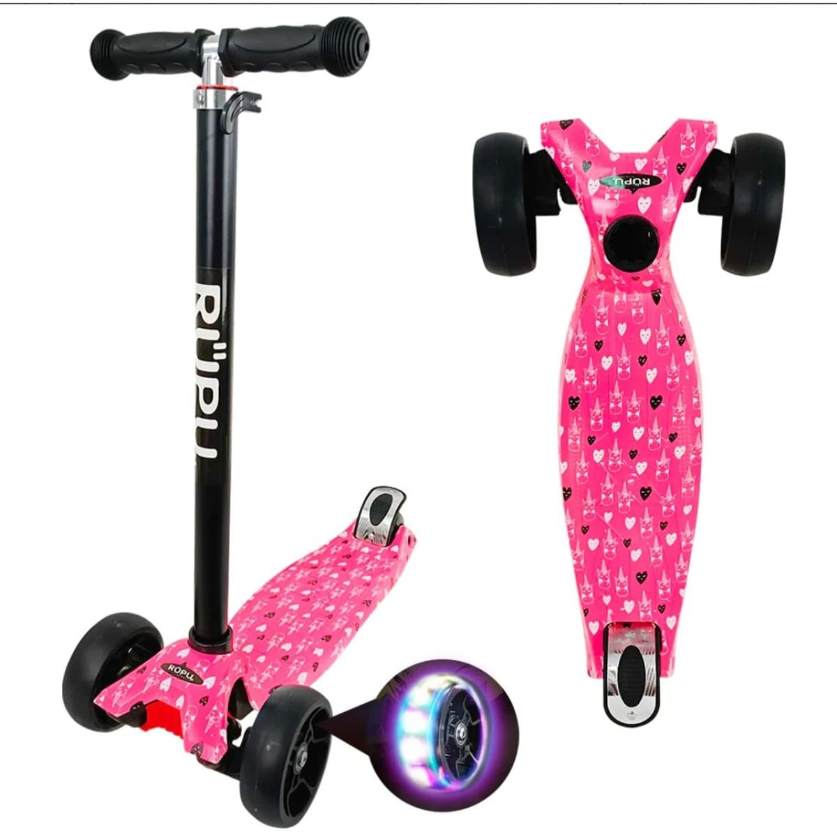 GENERICO - Scooter Monopatín Infantil Diseño de Pink Lovery D20