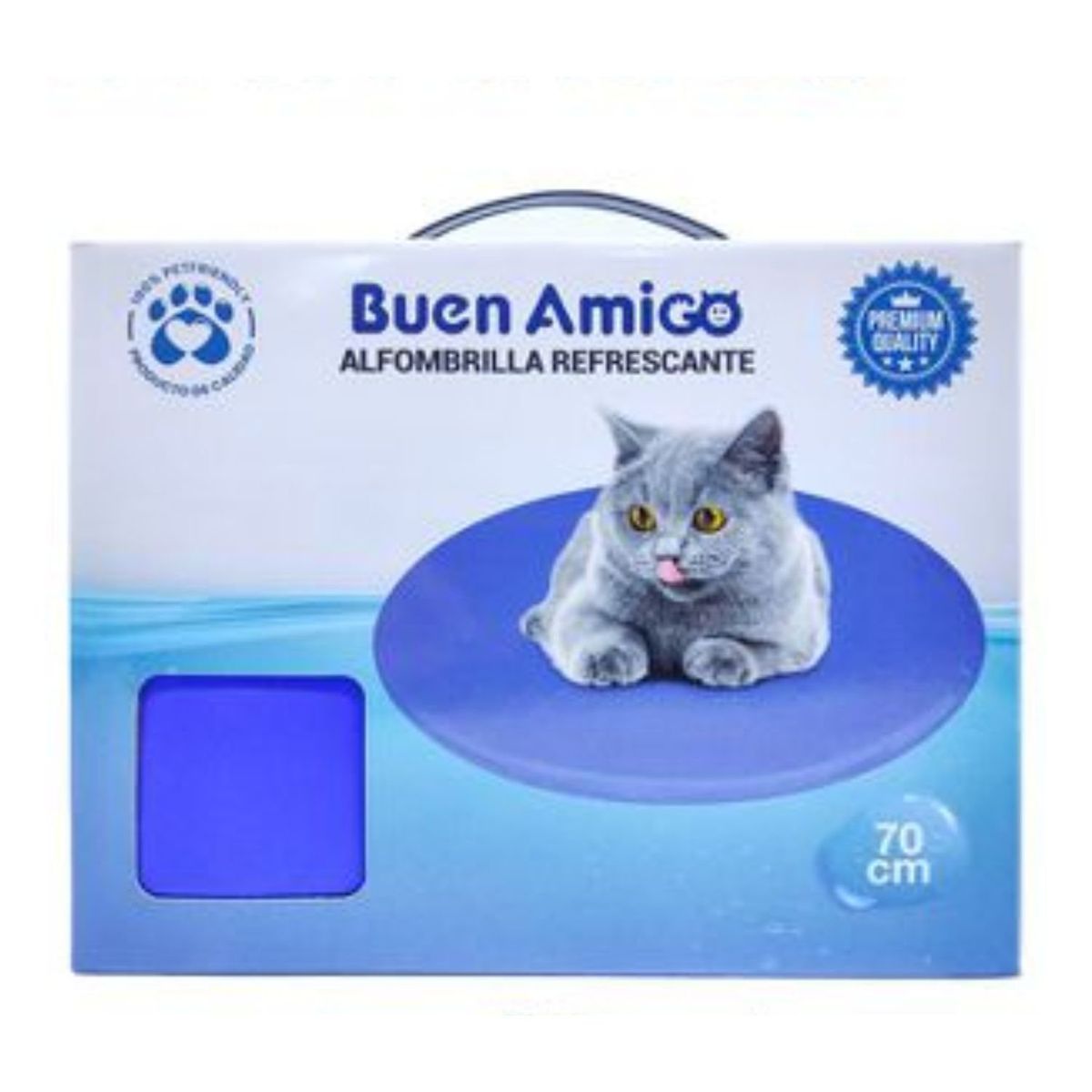 GENERICO - Manta Con Gel Refrescante Para Mascotas Gatos 70 Cm Verano