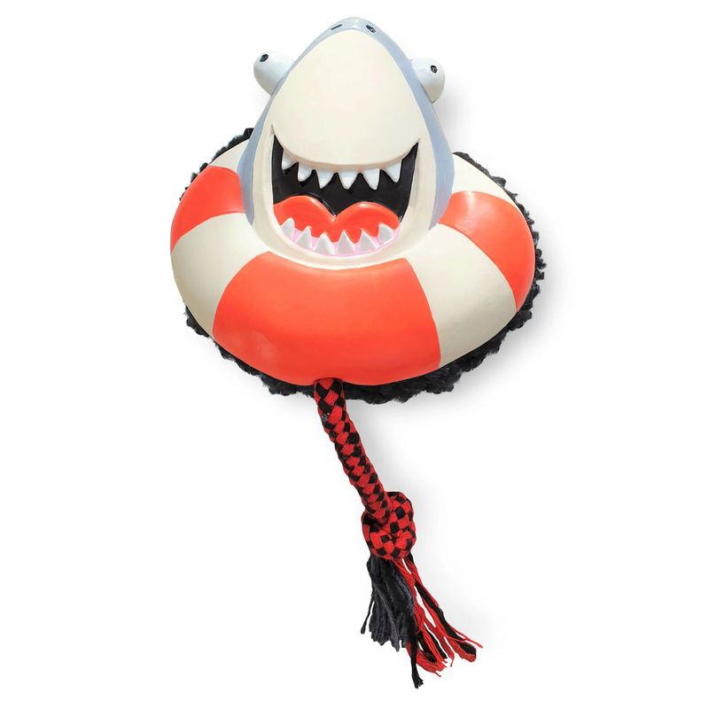 GENERICO - Juguete Perro - Sonajero con Cuerda Frenzy The Shark