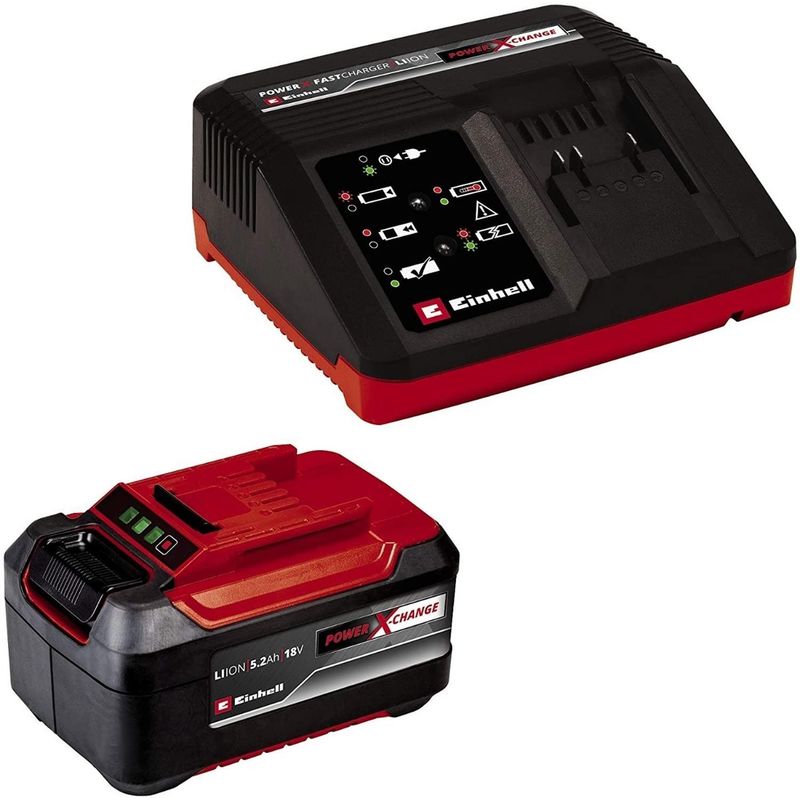 EINHELL - Kit Cargador Y Bateria Einhell Pxc 5,2 Ah