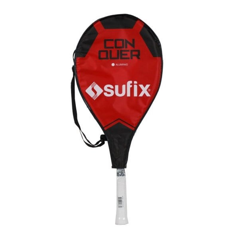 GENERICO - Raqueta Tenis Tamaño 27 adulto Modelo Conquer Sufix Rojo