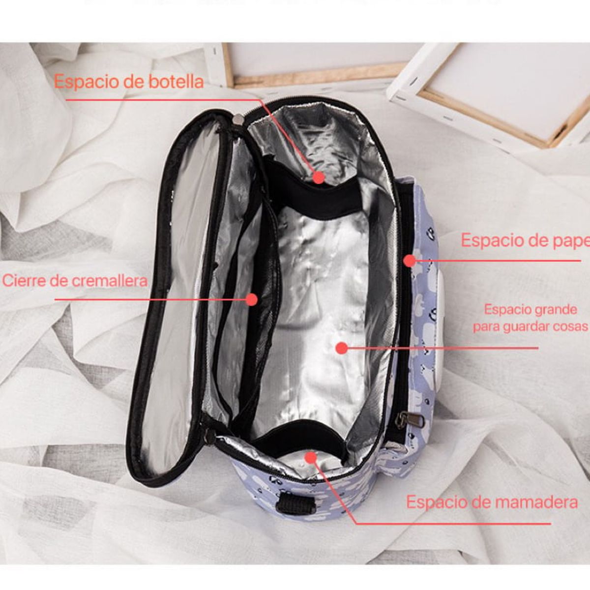 GOLDEN BABY'S - Bolso Organizador Colgante Para Coche De Bebe Camuflaje