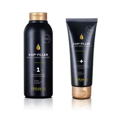 SALERM - Shampoo y mascarilla mantencion pelos lisos.-