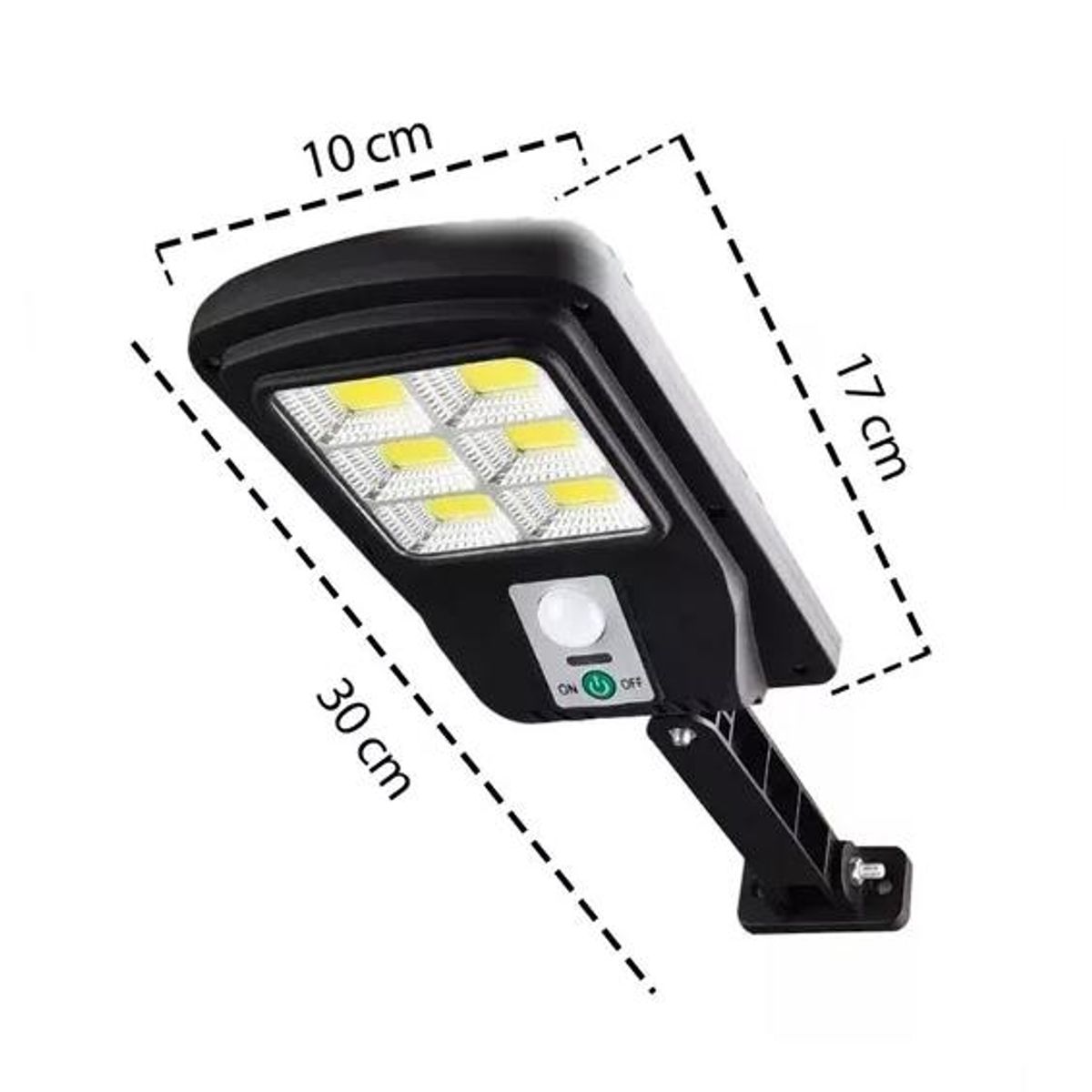 GENERICO - Pack 4 foco solar led exterior con sensor de movimiento negro