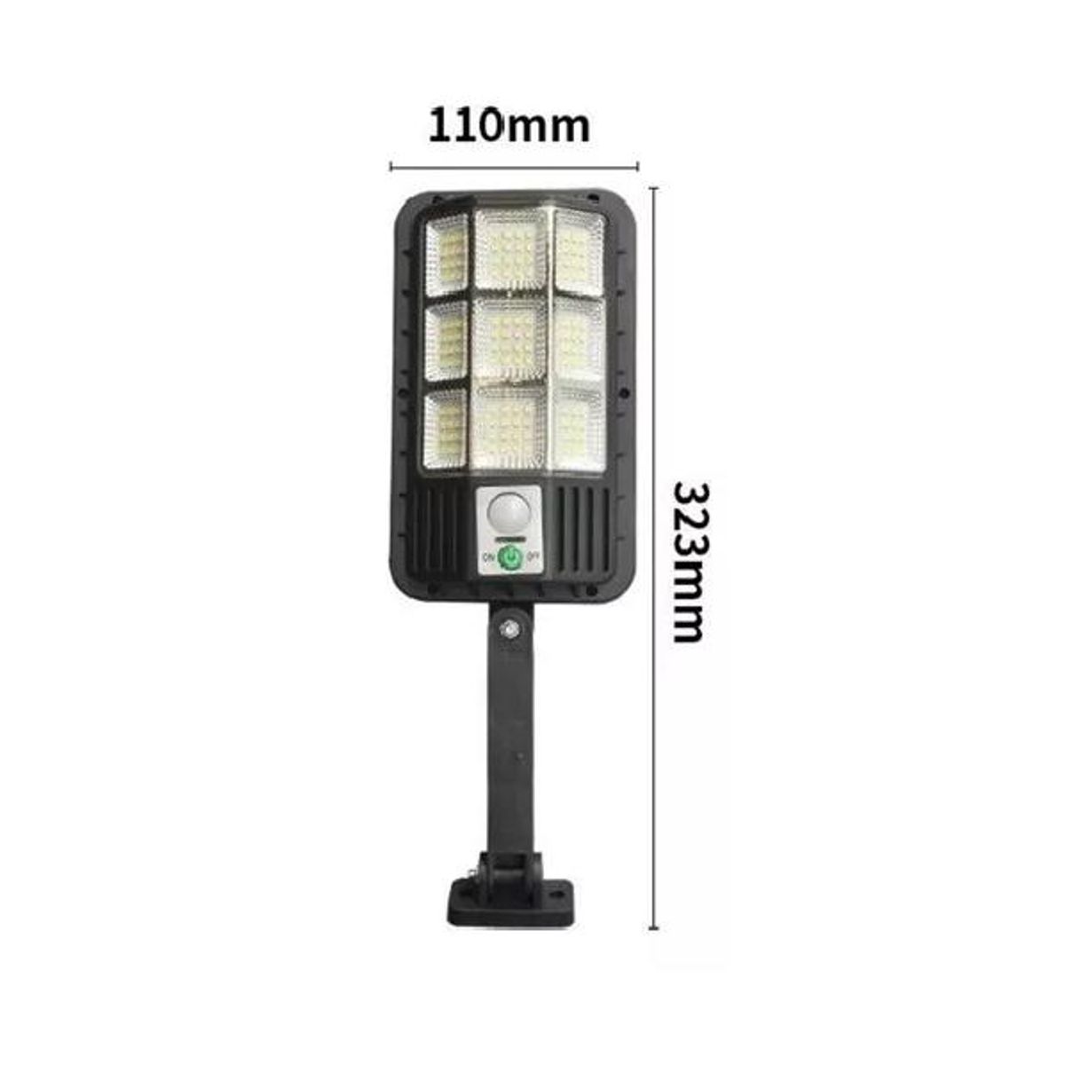GENERICO - Foco led exterior con sensor de movimiento y luz solar 120w