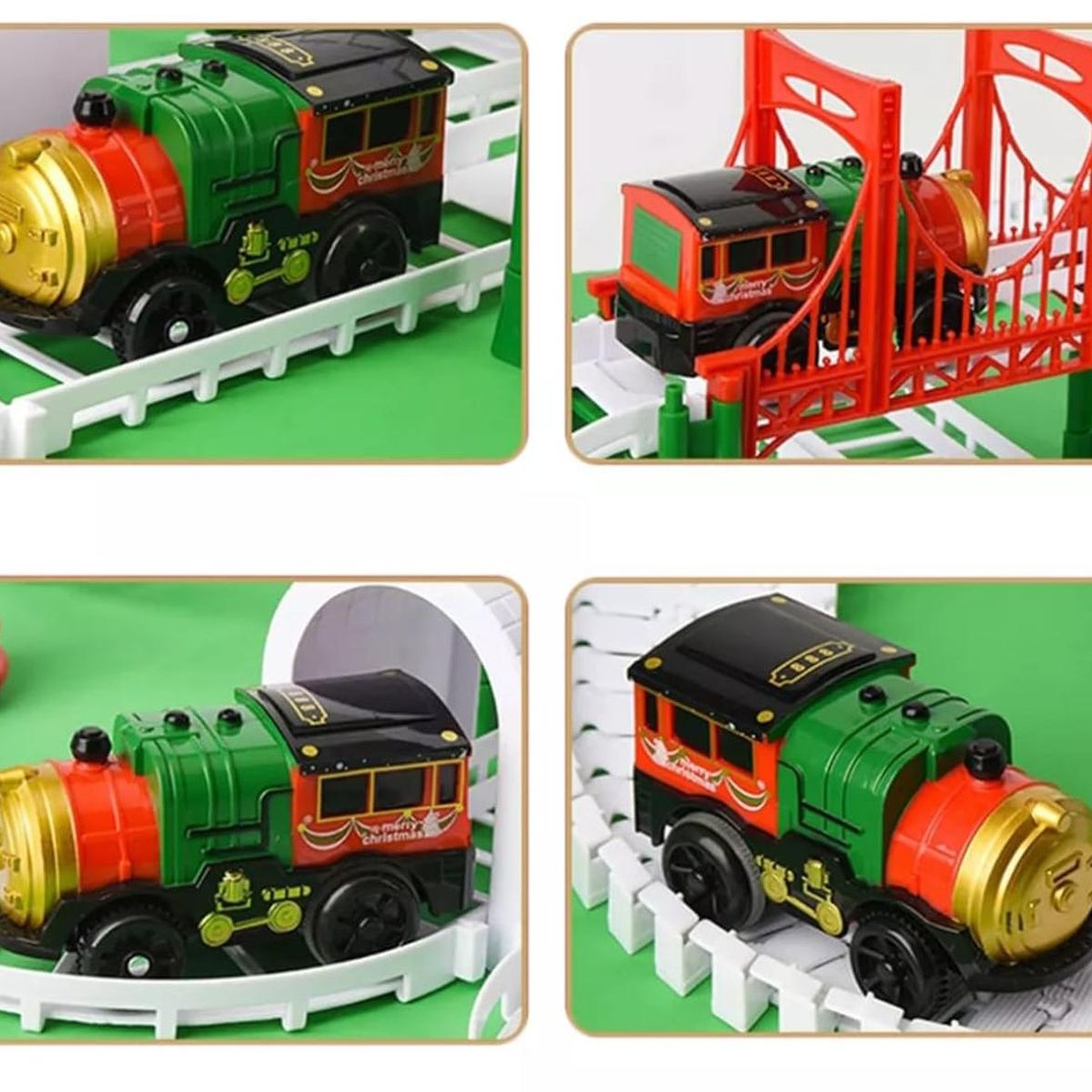 GENERICO - Tren Navideño Pista De Tren 61 Piezas