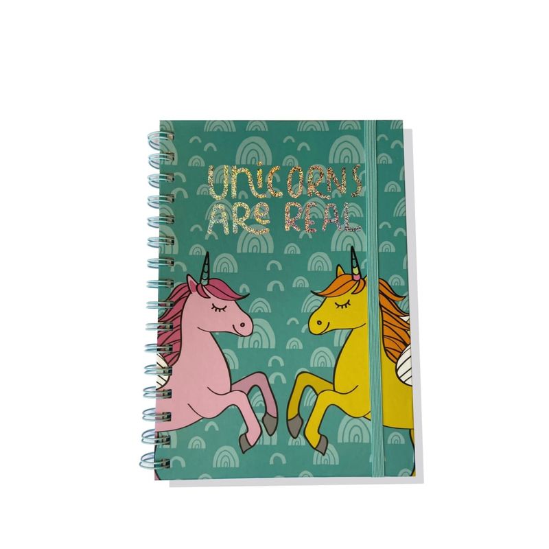 GENERICO - Libreta Unicornios - Tapa dura - 80 hojas líneas