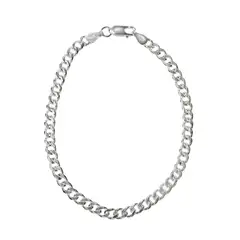 ANDREA COGGIOLA JOYAS - Pulsera Grumet Hombre Plata Fina 925