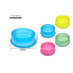 GENERICO - Bowl Para Perro Comida Color Verde Redondo 15cm