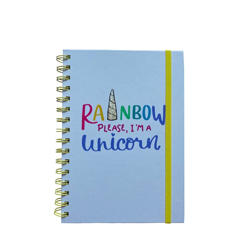 GENERICO - Libreta Unicornio - Tapa dura - 80 hojas líneas