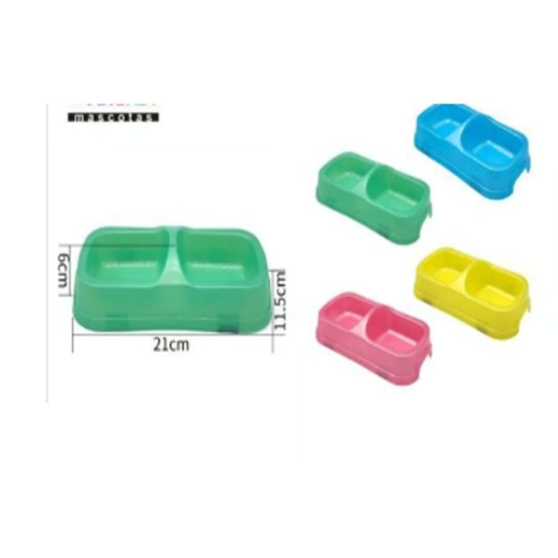 GENERICO - Bowl Para Perro Comida Color Verde 21cm