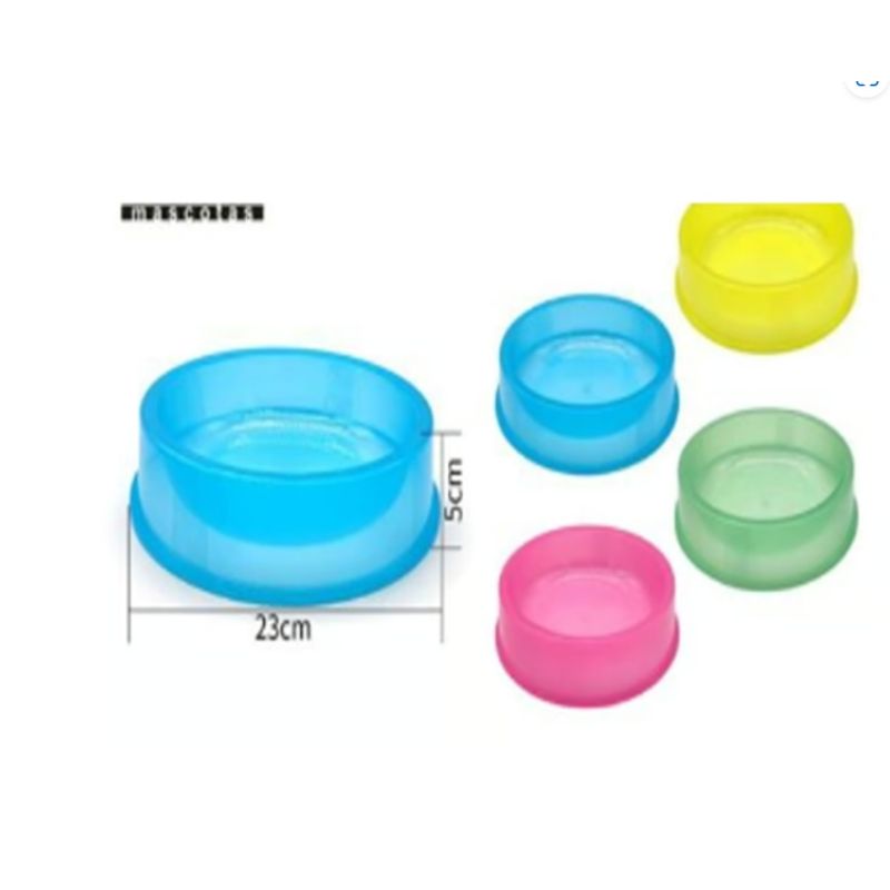 GENERICO - Bowl Para Perro Comida Color Verde Redondo 23cm