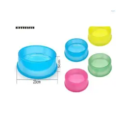 GENERICO - Bowl Para Perro Comida Color Verde Redondo 23cm